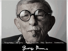 Tablet Screenshot of georgeburns.com